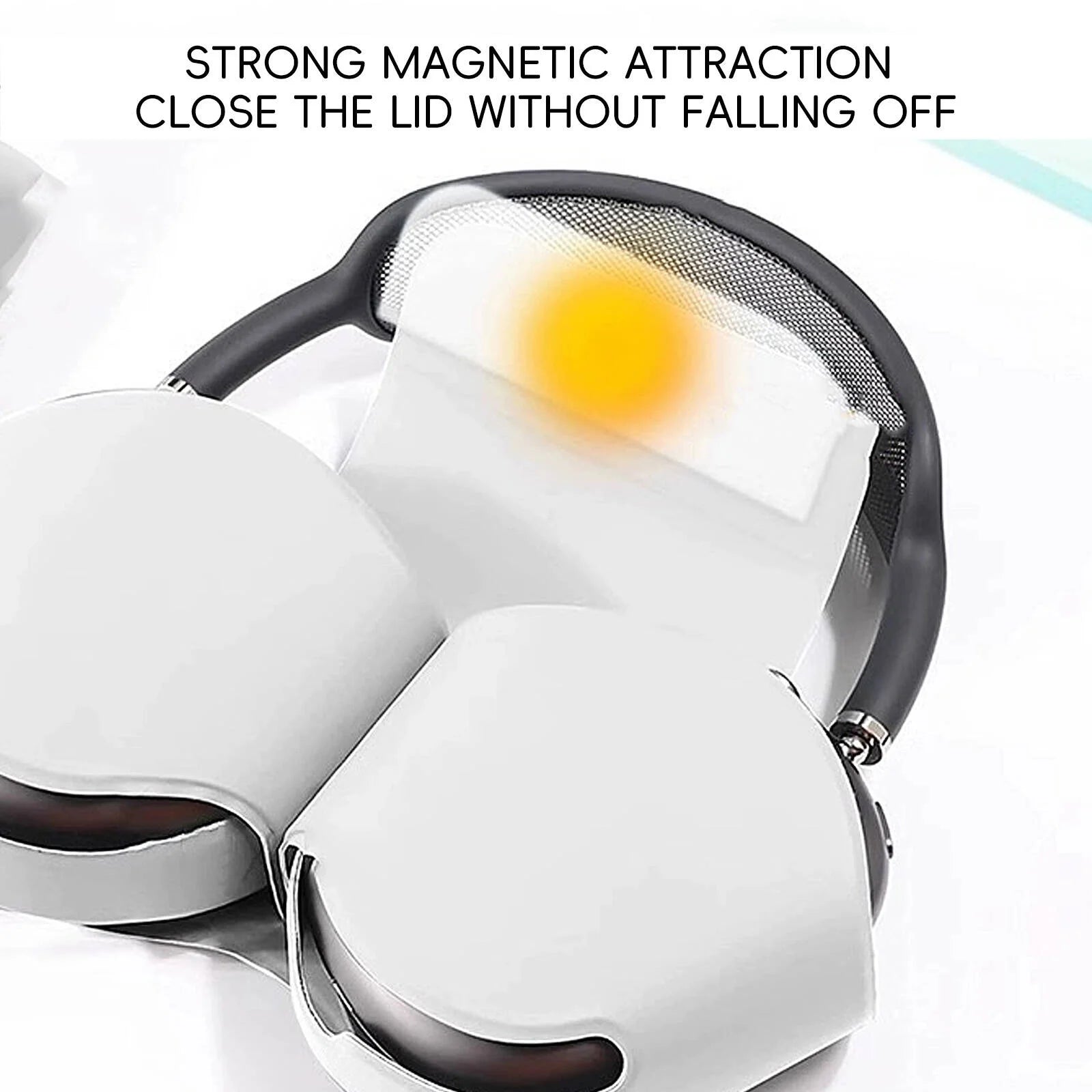 Case for Airpod Max Scratch-Resistant for Airpods Max Case Sleep Function for Airpods Max Accessories White